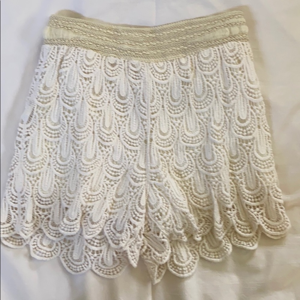 Lace shorts by Nabee.